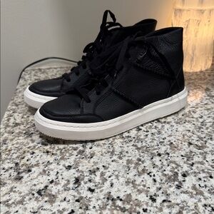 NWT UGG Black Leather Women's Sneakers